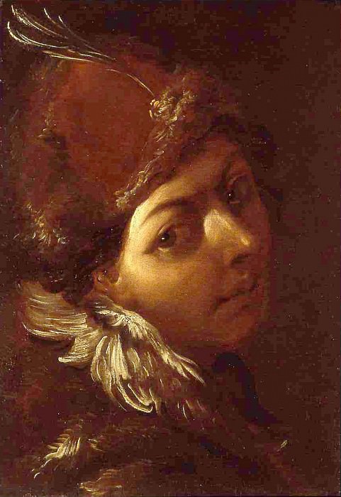Giovanni Antonio Burrini Portrait of a Young Man 16794 203. часть 2 - европейского искусства Европейская живопись