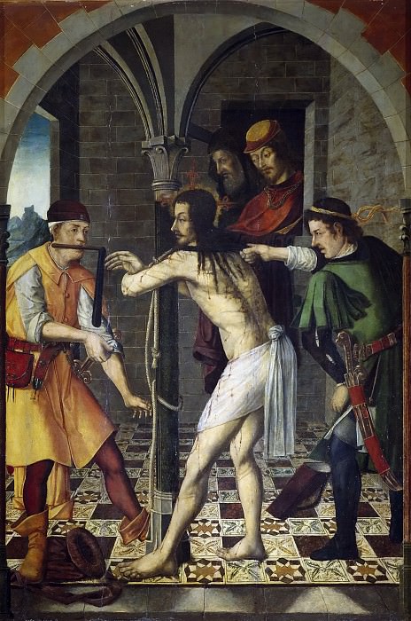 Osona, Francisco de; Osona, Rodrigo de -- La Flagelación, Part 5 Prado Museum