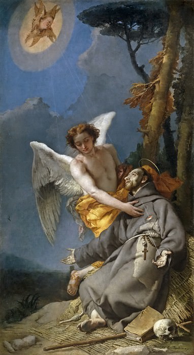 Estigmatización de San Francisco. Giovanni Battista Tiepolo