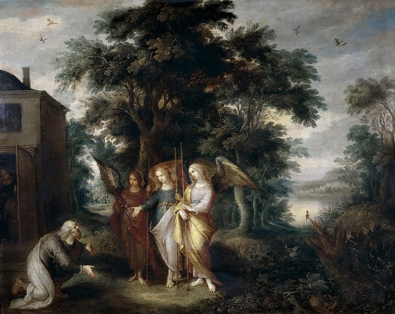 Francken, Frans II -- Abraham y los tres ángeles. Part 5 Prado Museum