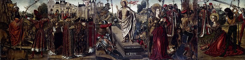 Ximénez, Miguel -- Predela con la Resurrección de Cristo. Part 5 Prado Museum
