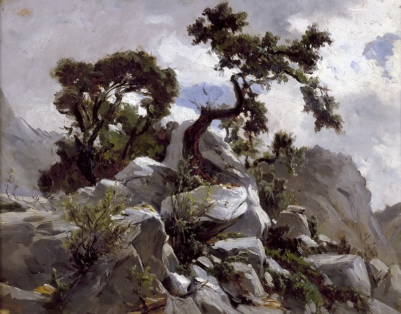 Haes, Carlos de -- En las cumbres (Picos de Europa). Part 5 Prado Museum