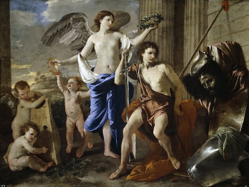 Poussin, Nicolas -- El triunfo de David. Part 5 Prado Museum