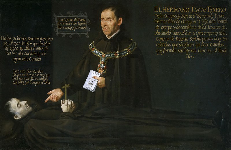 Anónimo -- El hermano Lucas Texero ante el cadáver del Venerable Bernardino de Obregón, Part 5 Prado Museum