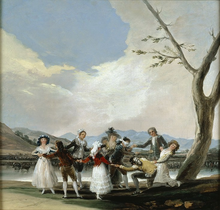 Goya y Lucientes, Francisco de -- La gallina ciega. Part 5 Prado Museum