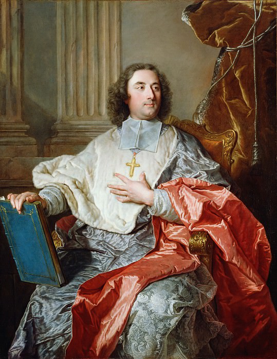 Rigaud Jacente (1659 Perpignan - 1743 Paris) - Charles de Saint-Aubin, Archbishop of Cambrai (146x113 cm) 1723. J. Paul Getty Museum