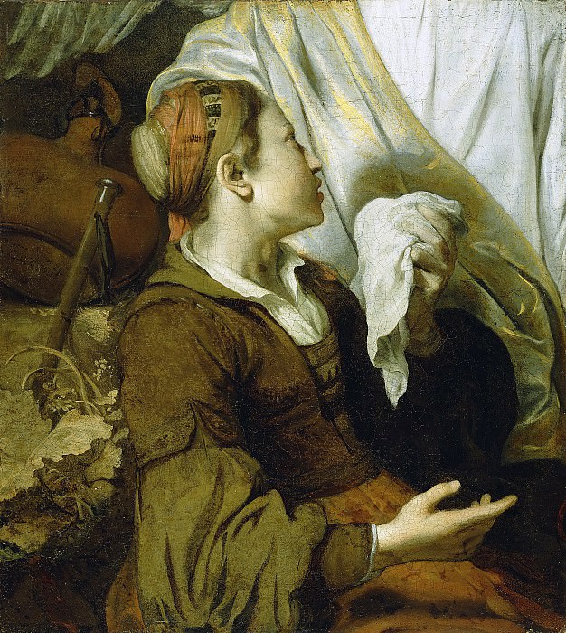 Экхаут Гербранд ван ден (Амстердам 1621-1674) - Плачущая Агарь (76х68 см) 1640-45. J. Paul Getty Museum