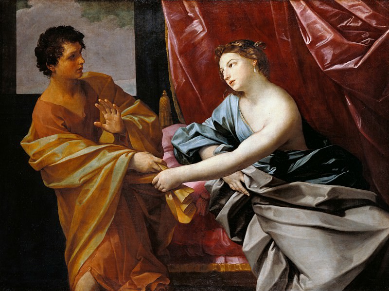 Рени Гвидо (1575 Кальвенцано - 1642 Болонья) - Иосиф и жена Потифара (129х170 см) ок1630. J. Paul Getty Museum