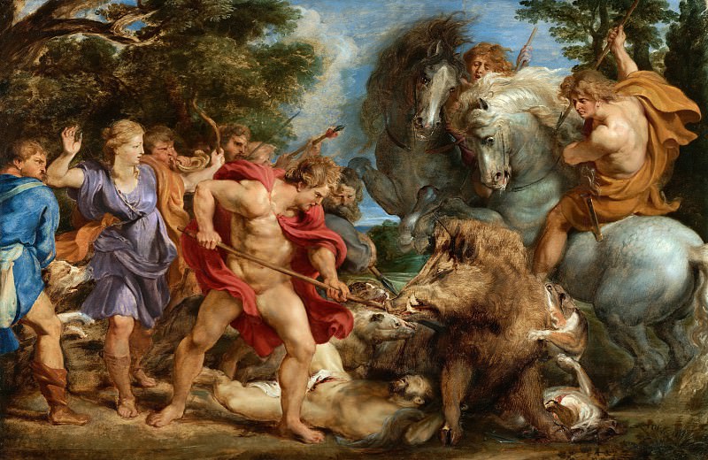 The Calydonian Boar Hunt. Peter Paul Rubens