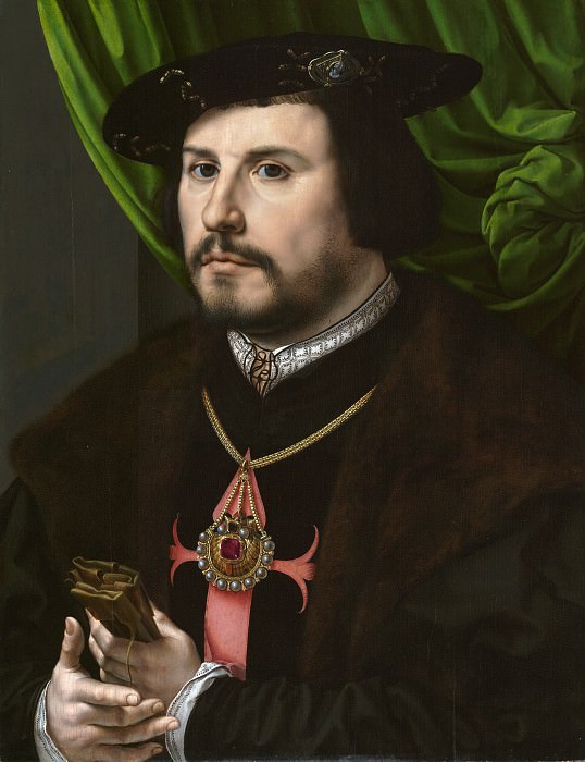 Gossaert Jan (Mabuzet) (c1479 Maubeuge - 1532 Middelburg) - Portrait of Francisco de los Cobos and Molina (53x40 cm) 1530-32. J. Paul Getty Museum