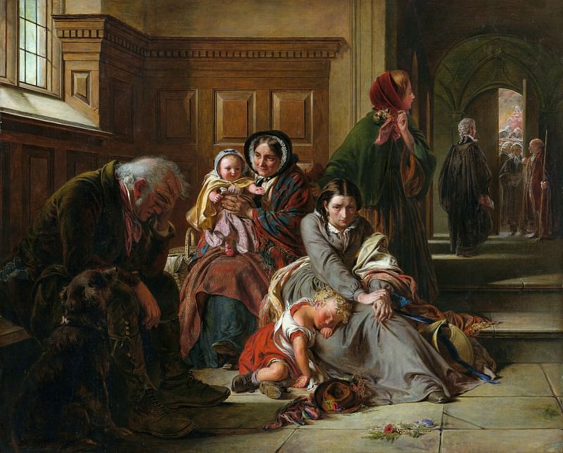 Solomon Abraham (London 1823-1862) - Waiting for the verdict (63x88 cm) 1859. J. Paul Getty Museum