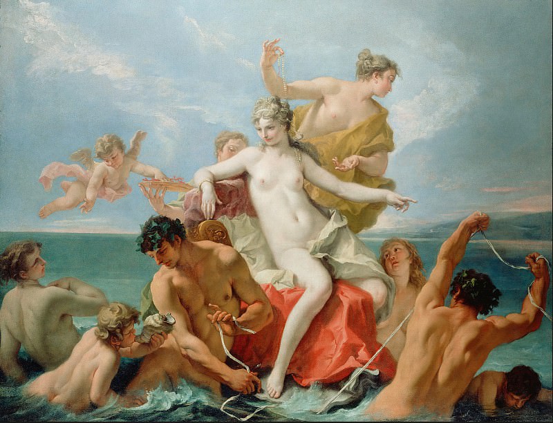 Риччи Себастьяно (1659 Беллуно - 1734 Венеция) - Триумф Венеры (160х211 см) ок1713. Музей Гетти