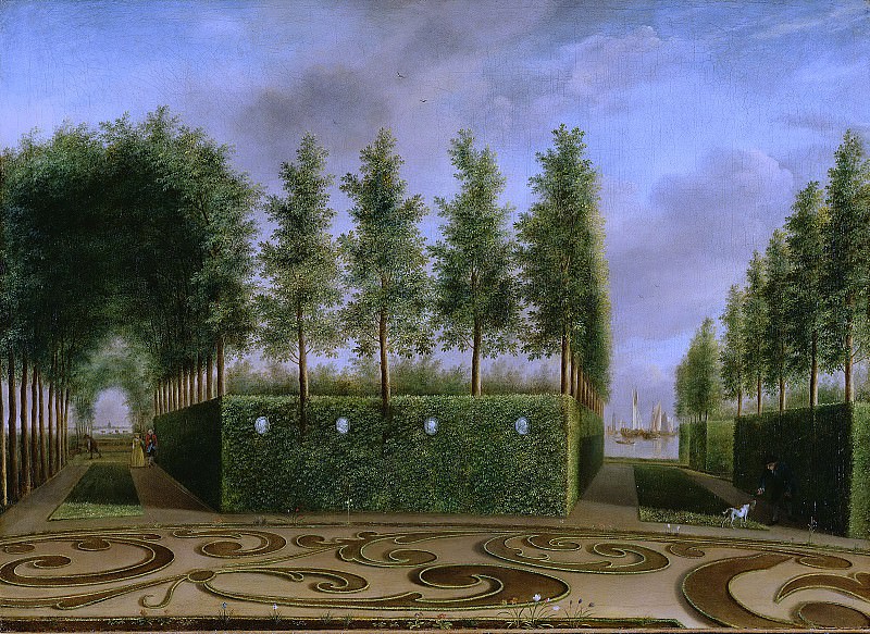 Янсон Ян (1729 Амбон - 1784 Лейден) - Дворцовый парк (52х72 см) 1766. Музей Гетти