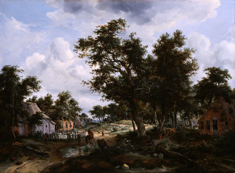 Hobbema Meindert (Amsterdam 1638-1709) - Forest landscape (61x85 cm) 1667. J. Paul Getty Museum