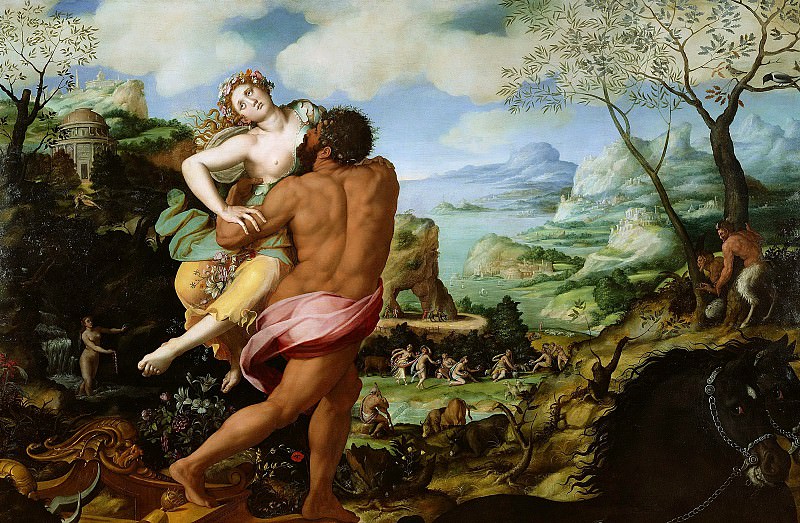 Аллори Алессандро (Флоренция 1535-1607) - Похищение Прозерпины (228х348 см) 1570. Музей Гетти