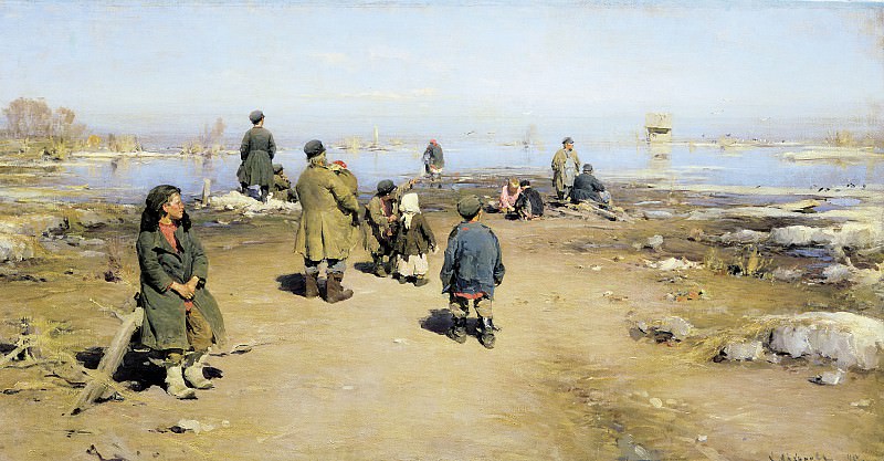 Лед прошел 1895 холст масло 70х136 см. часть 1 - русских и советских худ Русские и советские художники
