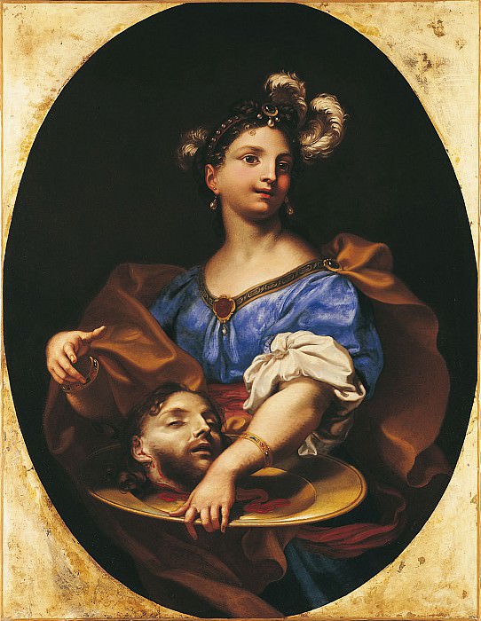 Paolo Domenico Piola Salome with the Head of Saint John the Baptist 16732 203. часть 4 - европейского искусства Европейская живопись