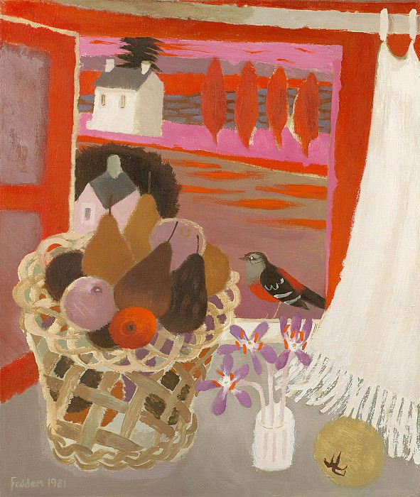 Mary Fedden Bird and basket 98199 20. часть 4 -- European art Европейская живопись