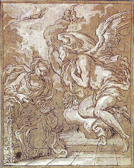 PETER STRUDEL 1660 1714 Wien The Annunciation 11397 172. часть 4 - европейского искусства Европейская живопись
