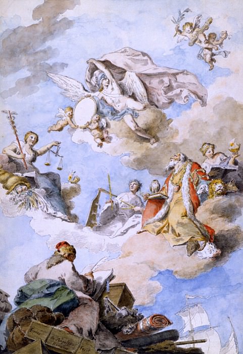 Pietro de Angelis Allegory 9490 172. часть 4 -- European art Европейская живопись