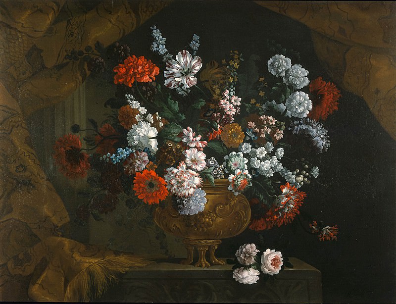 Pieter Casteels A flower piece 97979 20. часть 4 - европейского искусства Европейская живопись