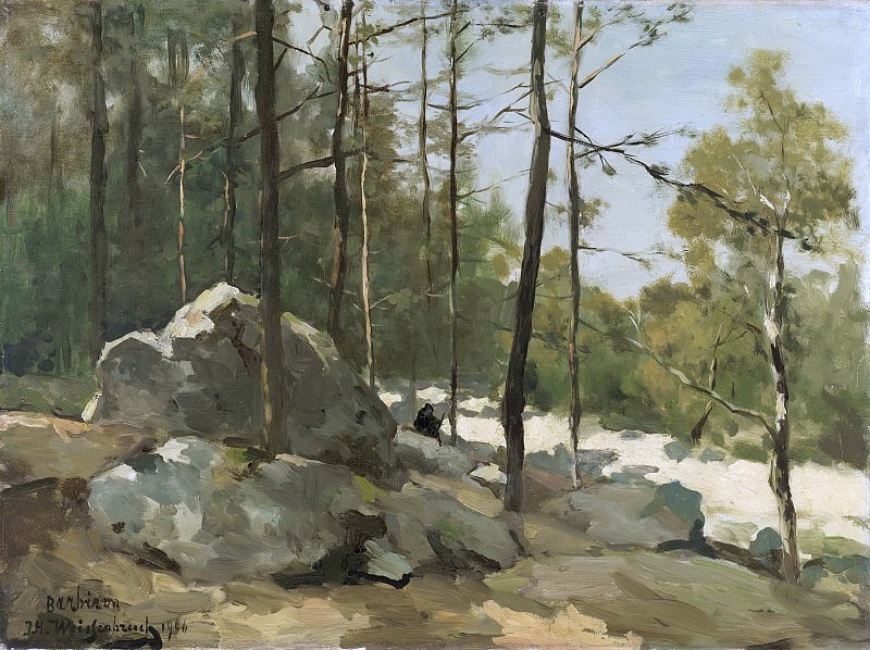 Йохан Хендрик Вейссенбрух -- Лес вблизи деревни Барбизон, 1900. Рейксмузеум: часть 2