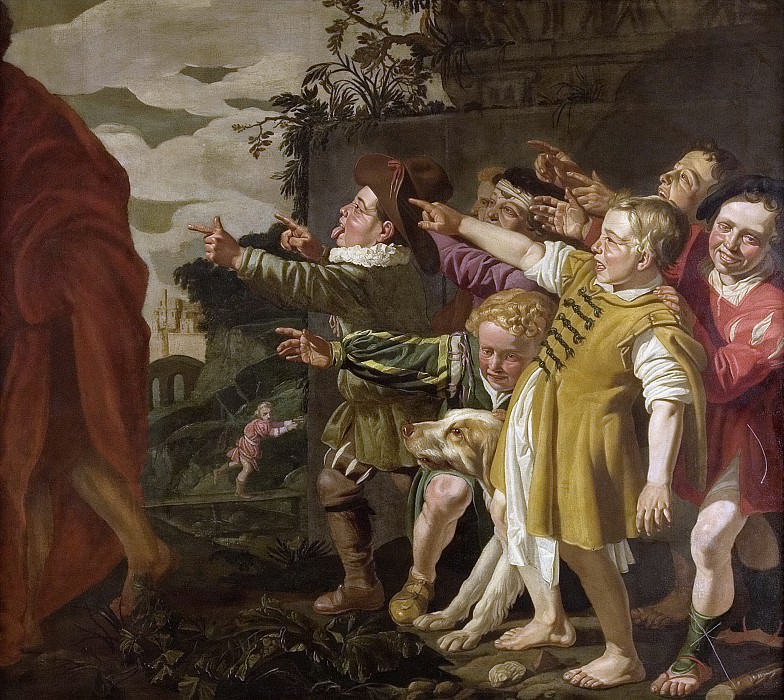 Рулоф ван Зейль -- Элиза перед детскими насмешками, 1625-1630. Рейксмузеум: часть 2