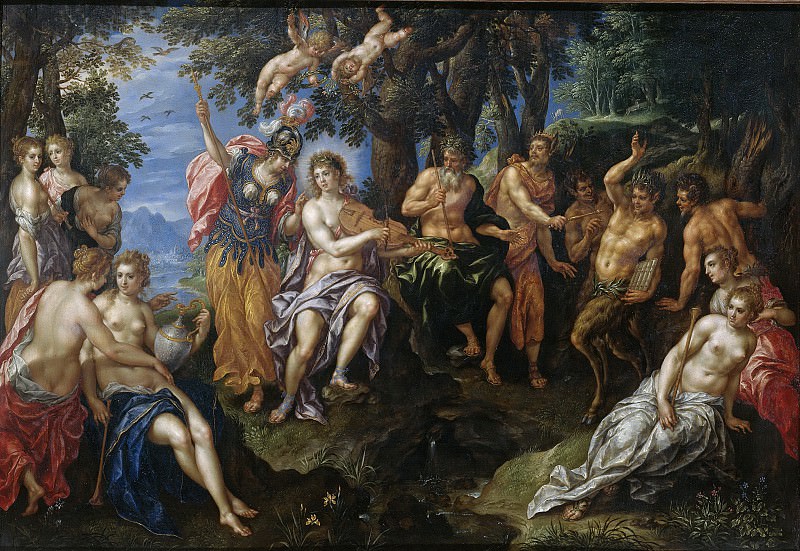 Clerck, Hendrik de -- De wedstrijd tussen Apollo en Pan, 1600-1629. Rijksmuseum: part 2