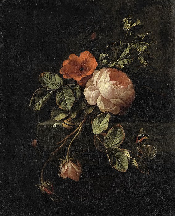 Broeck, Elias van den -- Stilleven met rozen, 1670-1708. Rijksmuseum: part 2