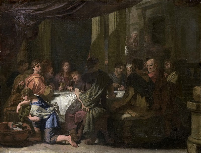 Герард де Лайрессе -- Последний ужин (Тайная вечеря), 1664-1665. Рейксмузеум: часть 2