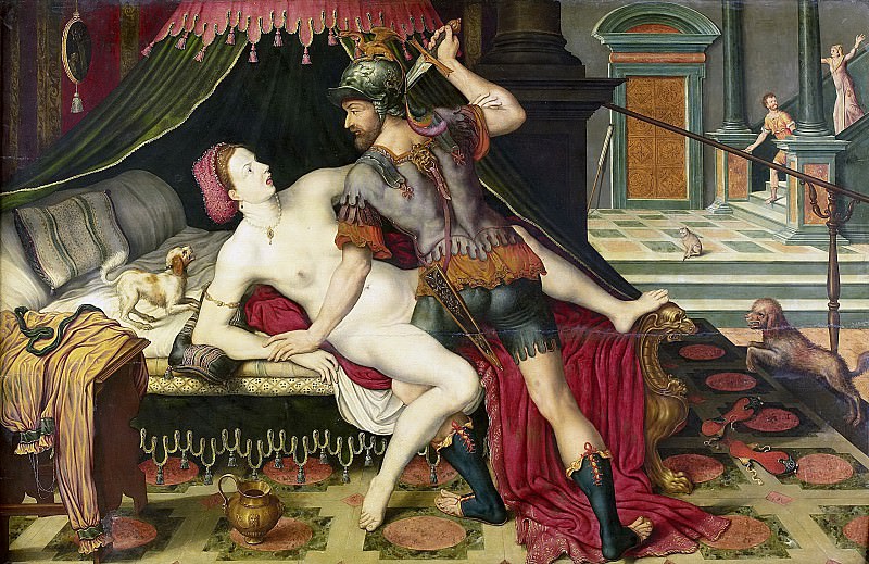 Неизвестный художник -- Тарквиний и Лукреция, 1575. Рейксмузеум: часть 2