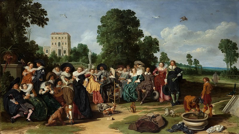 Hals, Dirck -- De buitenpartij, 1627. Rijksmuseum: part 2
