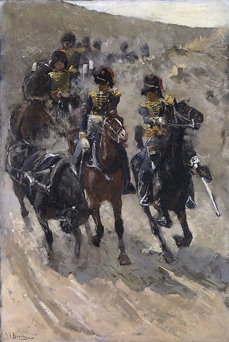 Георг Хендрик Брейтнер -- Конный конвой, 1885-86. Рейксмузеум: часть 2