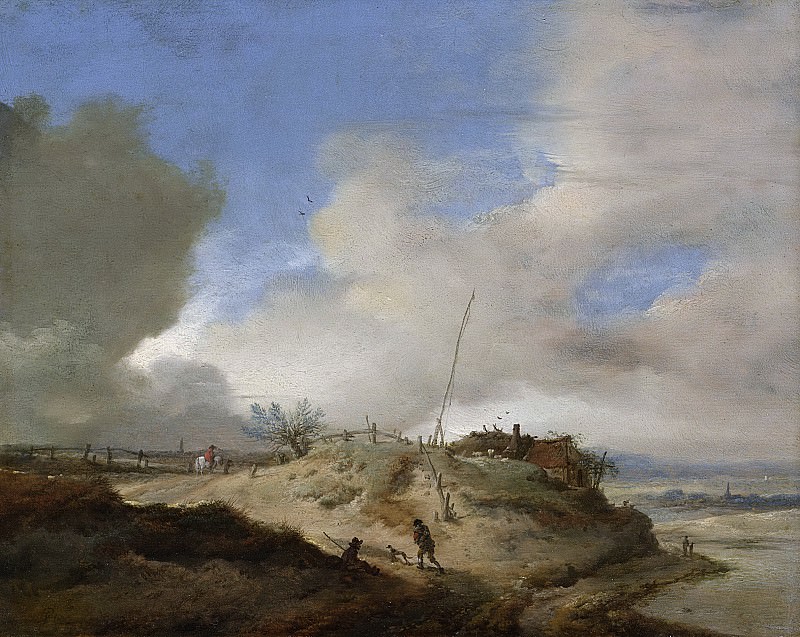 Воуверман, Филипс -- Сигнальный столб в дюнах, 1650-1668, Рейксмузеум: часть 2