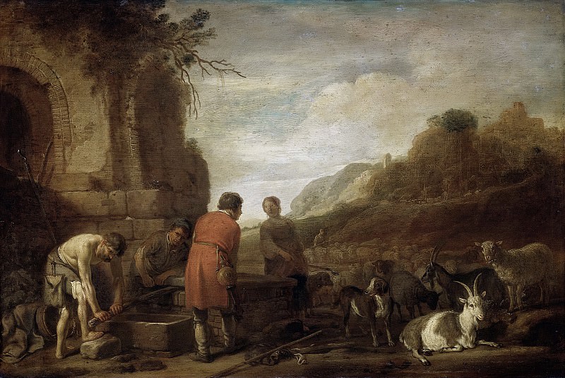 Николас Муйарт -- Встреча Иакова с Рахилью, 1638. Рейксмузеум: часть 2