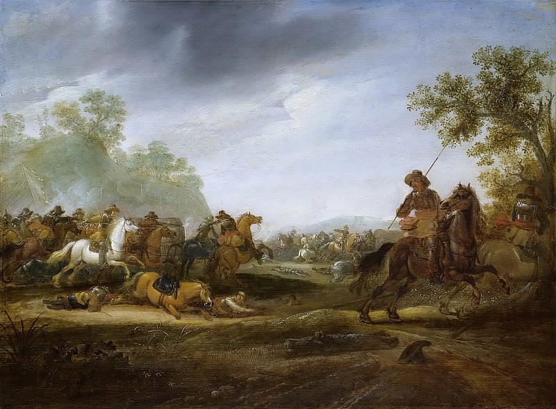 А. ван Хуф -- Кавалерийское сражение, 1625-1660. Рейксмузеум: часть 2
