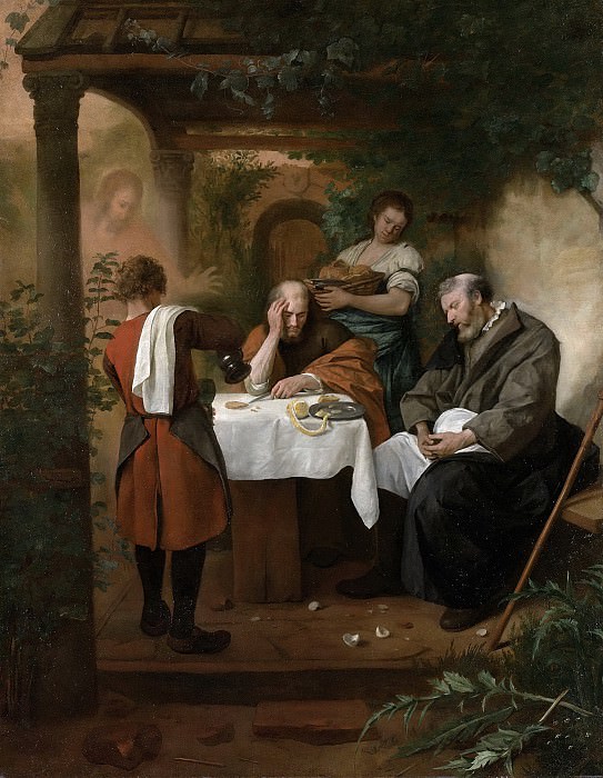 Steen, Jan Havicksz. -- De Emmaüsgangers, 1665-1668. Rijksmuseum: part 2