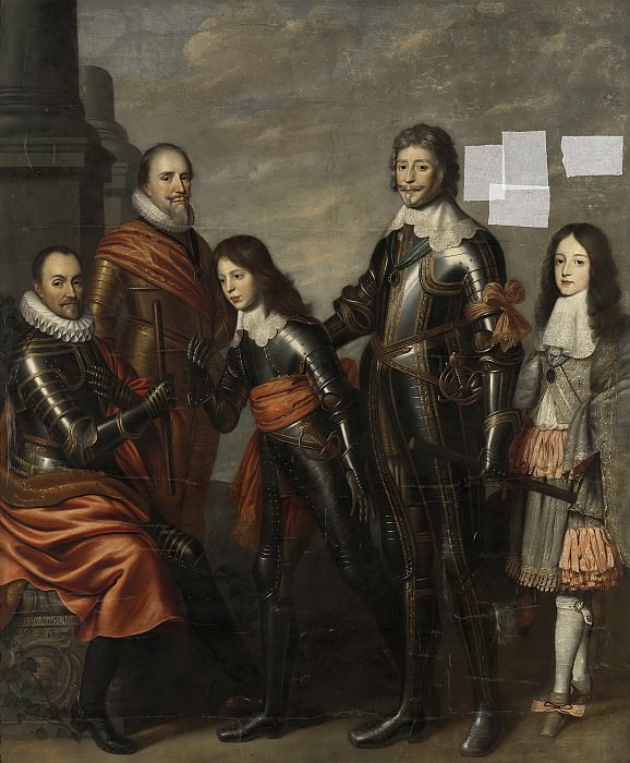 Питер Насон -- Четыре поколения принцев Оранских: Вильгельм I, Мориц и Фредерик Хендрик, Вильгельм II и Вильгельм III, 1660-1662. Рейксмузеум: часть 2
