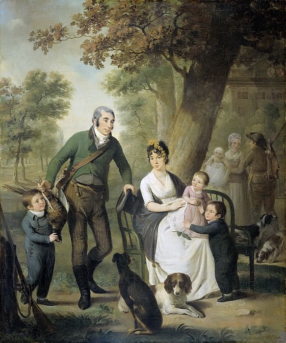 Lelie, Adriaan de -- Jonkheer Gijsbert Carel Rutger Reinier van Brienen van Ramerus (1771-1821), met zijn vrouw en vier van hun kinderen, 1804. Rijksmuseum: part 2
