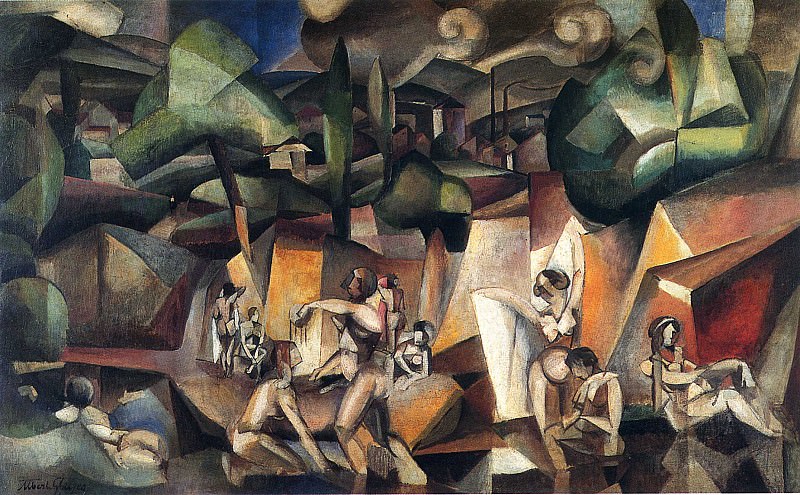 Albert Gleizes (1881–1953) -- Les Baigneuses (The Bathers). Toward Modern Art - A Exhibition at the Palazzo Grassi in Venice