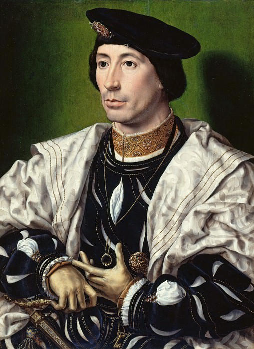 Jan Gossaert (c.1480-1530s) - Portrait of a nobleman. Part 3