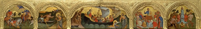 Lorenzo Veneziano (before1356-after1378) - Predella with scenes from the lives of the Apostles Peter and Paul. Part 3