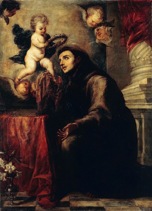 Juan Carreno de Miranda (1614-1685) - The St. Anthony of Padua with the Christ Child. Part 3