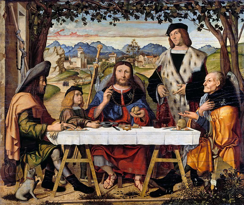 Marco Marziale (c.1440-1507) - Christ at Emmaus. Part 3