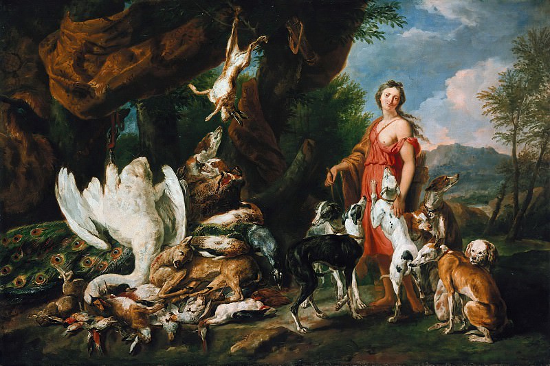 Jan Fyt – Diana with her dogs beside dead game, Part 3