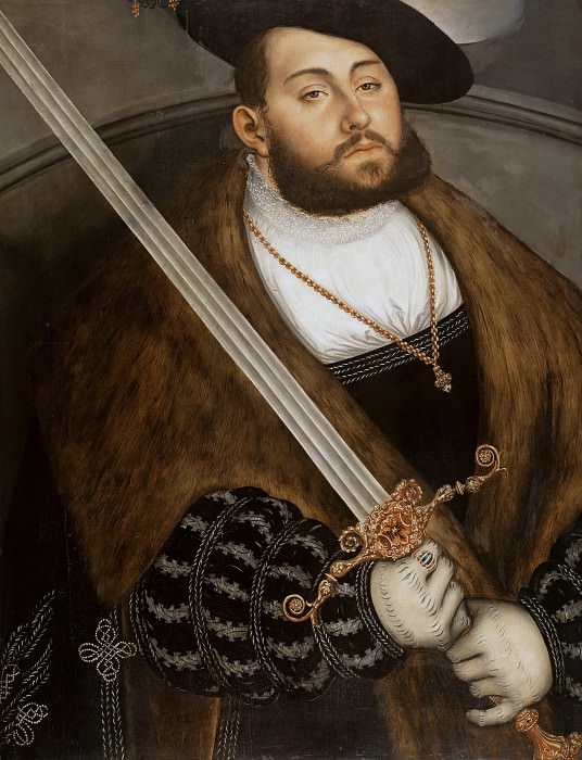 Lucas Cranach I (1472-1553) - Johann Friedrich I the Magnanimous, Elector of Saxony. Part 3