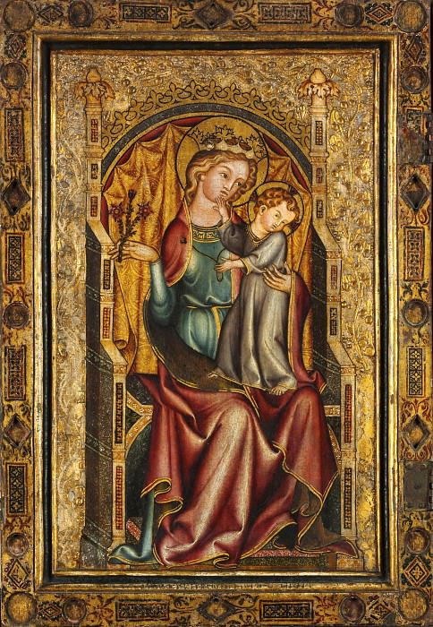 Кельнский диптих - Мадонна с Младенцем на троне. Часть 3