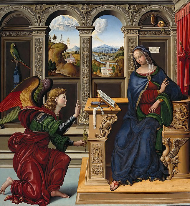 Lucchesisch master, 16c. – The Annunciation, Part 3