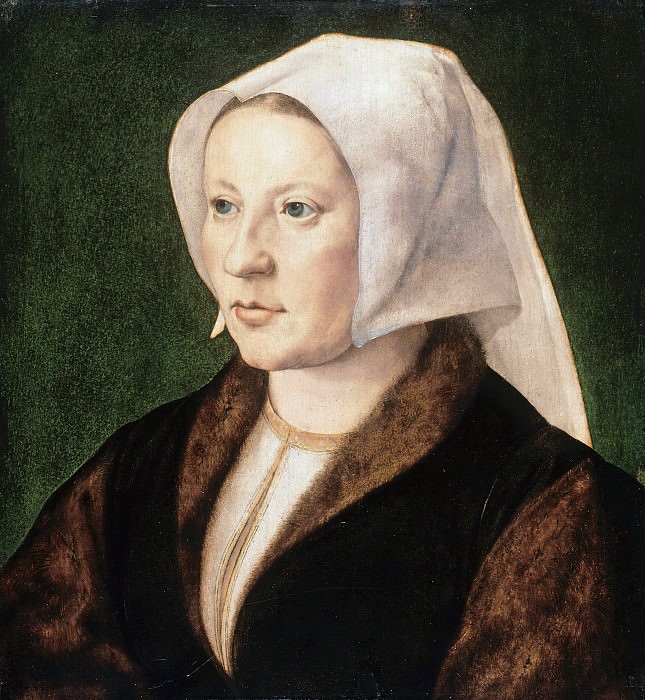 Jan Gossaert (c.1480-1530s) - Portrait of a young woman. Part 3