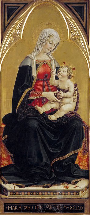 Master of the Gardner Annunciation - Enthroned Madonna with Child. Part 3